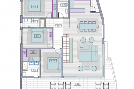 KRK - Luksuzni penthouse s krovnom terasom, Krk, Apartamento