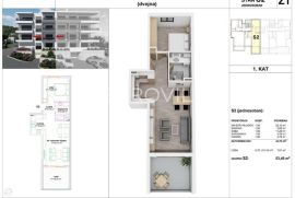 Makarska, jednosoban stan, novogradnja Z1,S2, Makarska, شقة