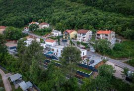 OPATIJA, MOŠĆENIČKA DRAGA – dvije nove vile s bazenom, 410m2 + 225m2 s vrtom, namještajem i wellnessom, Mošćenička Draga, Дом