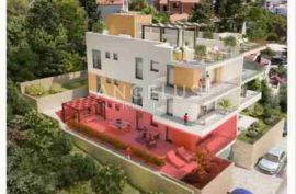 Trogir, Čiovo - stan u NOVOGRADNJI sa vrtom i prekrasnim pogledom na more, 85.10 m2, Trogir, Apartamento