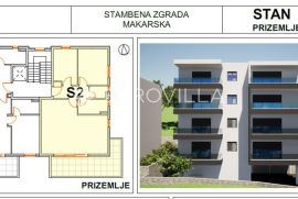 Makarska, dvosoban stan, novogradnja S2, Makarska, شقة