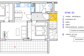 Novalja - Stan C-S3 u novogradnji, Novalja, Wohnung