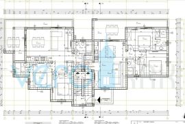 Malinska, okolica, novogradnja, dva apartmana 131 m2 na katu i prizemlju sa okućnicom, Malinska-Dubašnica, Διαμέρισμα