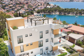 Čiovo novogradnja sa pogledom 100m od mora, Trogir, Stan