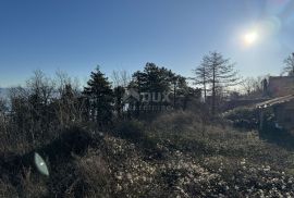 OPATIJA, LOVRAN - građevinski teren 1745m2 s kvalitetnim pogledom na more, Lovran, Land