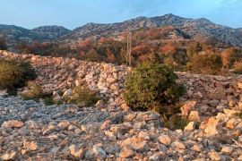 Građevinsko zemljište Karlobag 100m od mora PANORAMA, Karlobag, Terrain