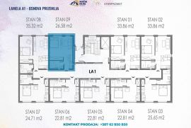 Studio apartman od 26,58 u izgradnji Snježna dolina Faza 2 Jahorina Lamela A1, Pale, Appartement