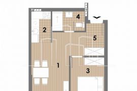 Apartman dvosoban od 43,40m2 u izgradnji Snježna dolina Faza 2 Jahorina Lamela E, Pale, Wohnung