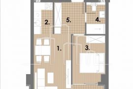 Apartman jedna spavaća od 40m2 pogled staza u izgradnji Snježna dolina Faza 2 Jahorina Lamela D, Pale, Διαμέρισμα