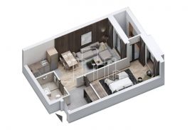 Apartman dvosoban od 44 pogled staza u izgradnji Snježna dolina Faza 2 Jahorina Lamela D, Pale, Wohnung