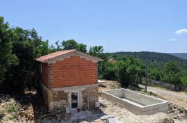 Labin, obnovljena kamena kuća s pogledom na more, Labin, Дом