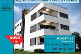APARTMAN prodaja Pakoštane 64 m2 70m od mora NOVOGRADNJA, Pakoštane, Wohnung