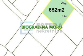 GRAĐEVINSKO zemljište prodaja 625 m2  Biograd na Moru, Biograd Na Moru, Γη