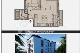 Dvosoban stan u centru A7 + P2, Makarska, Appartment