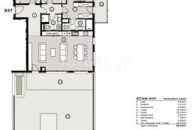 Split, Žnjan  -  Penthouse  u NOVOGRADNJI, 131.83 m2, Split, Apartamento
