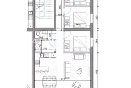 APARTMANI U NOVOGRADNJI S POGLEDOM NA MORE I GRATIS PARKINGOM - SUKOŠAN, Sukošan, شقة