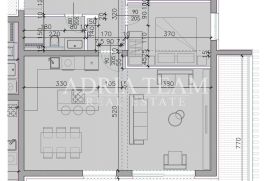 APARTMANI U NOVOGRADNJI S POGLEDOM NA MORE I GRATIS PARKINGOM - SUKOŠAN, Sukošan, Appartement