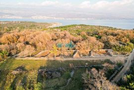 Otok Krk, Šilo - očišćen, ravan MASLINIK 217m2 buduće građevinsko, Dobrinj, Terra