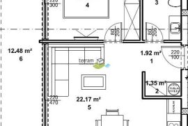 Istra, Žminj, stan 54,12m2 prizemlje, NOVO!!, #prodaja, Žminj, Stan