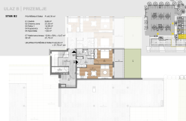 Labin, stan u novogradnji 52,25 m2 (b2), Labin, Appartment