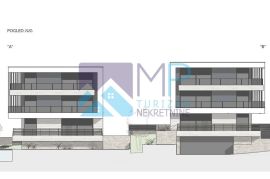 Medulin, novogradnja, stan u prizemlju sa bazenom+dio dvorišta 150 m2, Medulin, Appartamento
