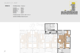 KOMFORAN STAN 2S+DB, CENTAR -C4, Labin, Appartamento