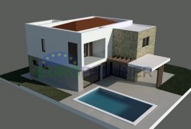 Kuća s bazenom modernog dizajna u roh bau fazi , pogled na more, Marčana, Maison