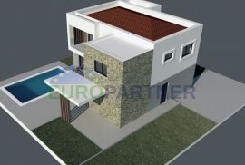 Kuća s bazenom modernog dizajna u roh bau fazi , pogled na more, Marčana, Haus