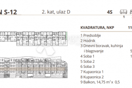 PROJEKT GORICA S12 3S+DB 116,00 m2, Velika Gorica, Kвартира