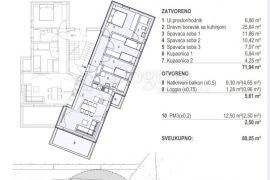 PAG, ŠIMUNI - MODERAN TROSOBAN STAN 120 METARA OD MORA (S2), Pag, Wohnung