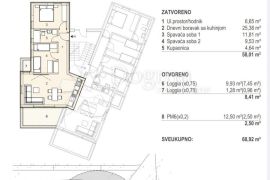 PAG, ŠIMUNI - MODERAN TROSOBAN STAN 120 METARA OD MORA (S2), Pag, Flat