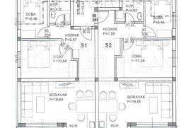 Povile - Stan s 2 spavaće, prizemlje, novogradnja, Novi Vinodolski, Wohnung