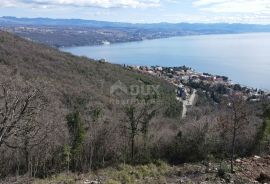 OPATIJA ,KOLAVIĆI- građ. zemljište, 1017 m2, PANORAMSKI POGLED NA MORE!!!, Opatija - Okolica, Terra