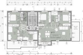 Zadar, Vir – Dvoetažni apartman D2 na prvom katu od 78,64 m2, Vir, Kвартира