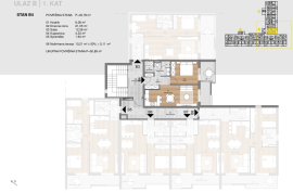 Labin, stan u novogradnji 50.89 m2 (b4), Labin, Apartamento
