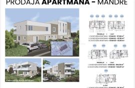 Dvosoban stan (S1) u novogradnji, 200m od mora, Mandre, Kolan, Appartment