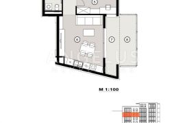 Split, Žnjan  -  dvosoban stan u NOVOGRADNJI, 60.74 m2, Split, Stan
