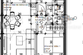 DVOSOBAN STAN NA PRVOM KATU NOVOGRADNJE, S4, Okrug, Flat