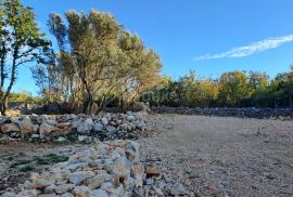 Otok Krk, Šilo -  Očišćeno, ravno poljoprivredno zemljište, buduće građevinsko, 600m do prekrasnih plaža, mora i supermarketa s pristupnim putem !, Dobrinj, Terrain