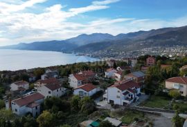 KASTAV, RUBEŠI- građevinsko zemljište 900m2 s pogledom na more  za stambenu zgradu-stanove/ obiteljsku kuću/ villu, Kastav, Terreno