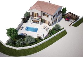 ISTRA,VIŠNJAN-Prekrasna kuća sa bazenom nedaleko od Visnjana, Višnjan, Famiglia