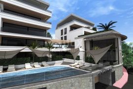 OPATIJA, CENTAR- villa - ekskluzivni dvoetažni stan 242,42m2 s pogledom na more s bazenom i okolišem - 3C, Opatija, Kвартира