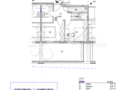 Povljana, Pag - Dvoetažni stan S8 smješten odmah uz more, Povljana, Apartamento