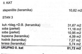 NOVOGRADNJA - 1 KAT POGLED MORE, Dobrinj, شقة