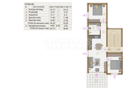 Istra, Banjole - Penthouse 54 m2 s terasom + parking, Medulin, Daire