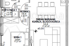 Povljana, Pag - Stan S2 u novogradnji, Povljana, Appartamento