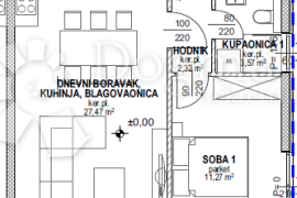 Povljana, Pag - Stan S1 u novogradnji, Povljana, Appartment