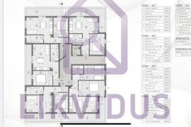 Stan A1 u prizemlju, Šikići kod Pule, S+DB, 53,46 m2, Pula, Apartamento