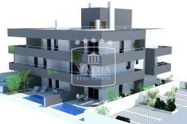 Nin - NOVOGRADNJA pogled na more, bazen! 399000€, Nin, Appartment