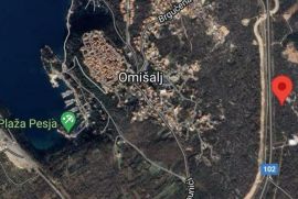 OTOK KRK, OMIŠALJ - 2 Poljoprivredna pravokutna zemljišta 50m od glavne ceste!, Omišalj, Arazi